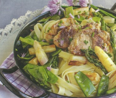 Schweinefilet mit Spargel